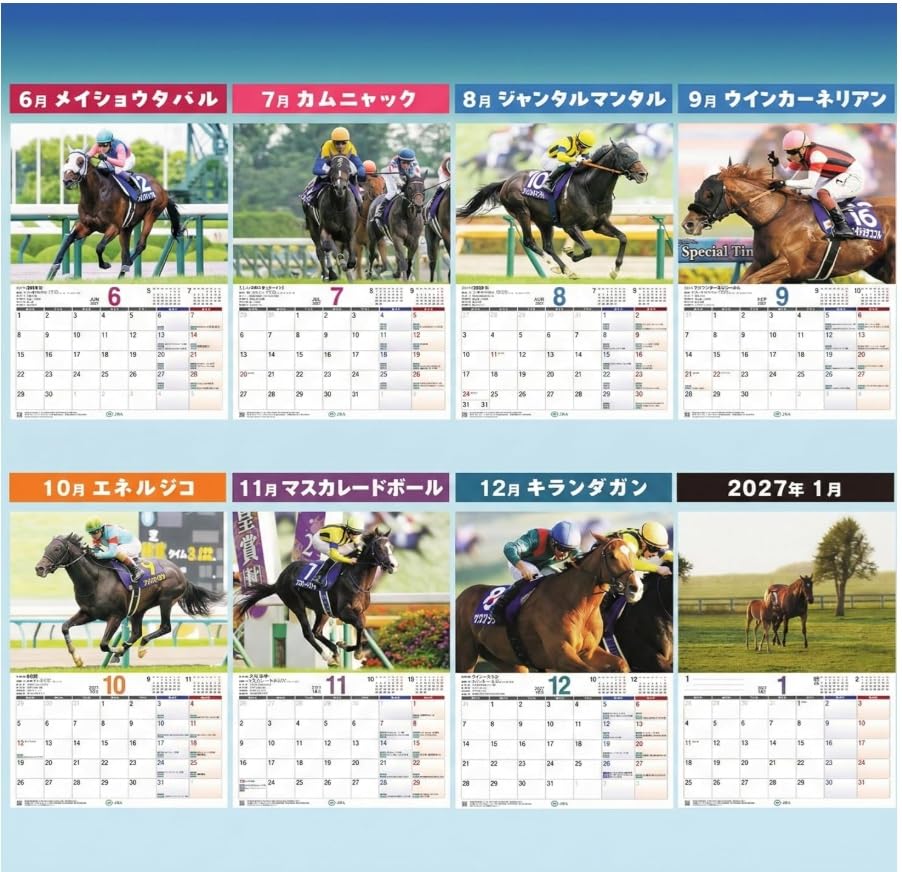 Amazon | 2026年 JRA カレンダー 令和8年版 中央競馬全開催日程/重賞